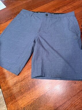 NWOT Hurley Men's Heather Navy Flat Front Shorts